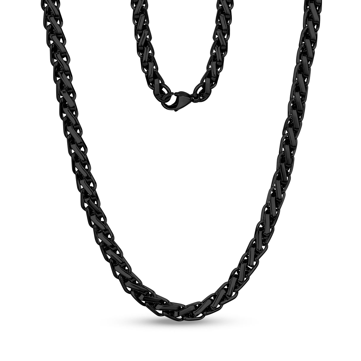 Square Wheat Chain | 6MM - Men Necklace - The Steel Shop