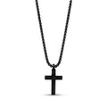 Mini Beveled Edge Cross Pendant - unisex pendant - The Steel Shop