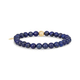 Pulseira de contas Lazuli de 6mm - Unisex Bead Bracelet - A Loja do Aço