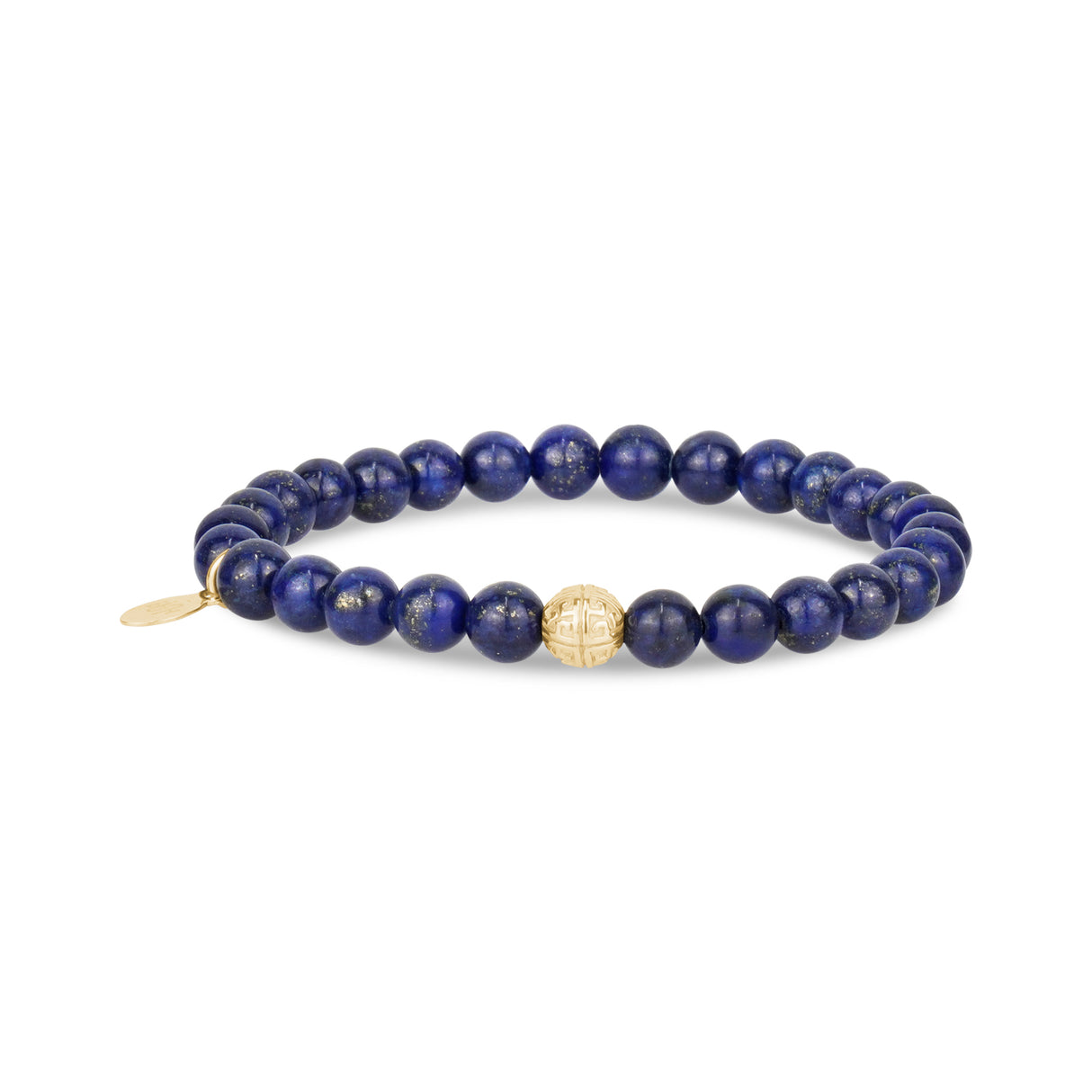 Pulseira de contas Lazuli de 6mm - Unisex Bead Bracelet - A Loja do Aço